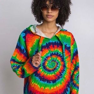 Tie Dye Baja Joe Woven Pullover Hoodie Unisex